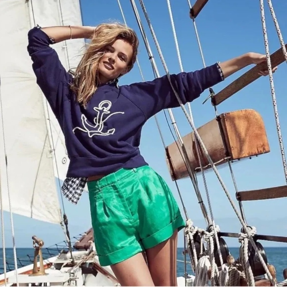 J.Crew Anchor Sweatshirt in Original Cotton Terry ⚓️ XS